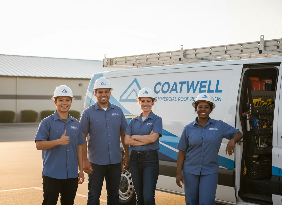 Commercial roof coating company in Marty, SD